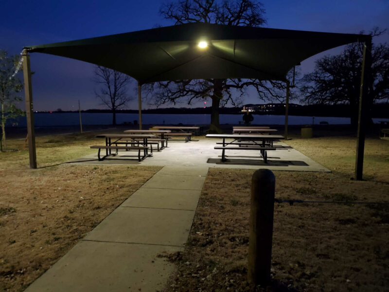 Solar Gazebo Lighting Lake Dallas
