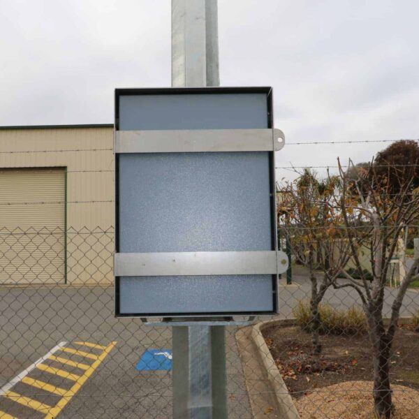 pole mounted battery storage box